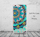 Colourful Floral Soft TPU iPhone Protection Cases