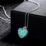 Luminous Hollow Heart Beads Necklace