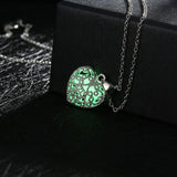 Luminous Hollow Heart Beads Necklace