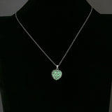 Luminous Hollow Heart Beads Necklace