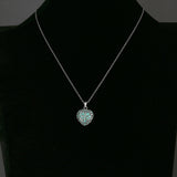 Luminous Hollow Heart Beads Necklace