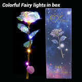 Colorful LED Fairy Rose Artificial Galaxy Rose