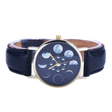Analog Quartz Lunar Eclipse Wrist Watch
