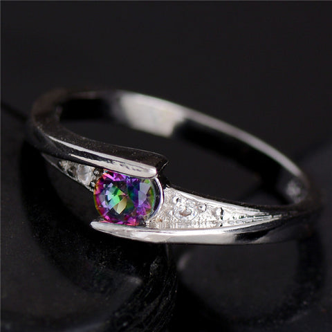 Colorful CZ Ring