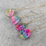 Galaxy Quartz Rainbow Necklace
