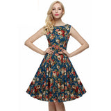 Retro Vintage 1950s 60s Floral Swing Dresses