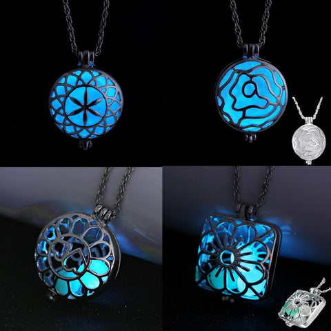 Blue Aqua Luminous Fire Fairy Locket