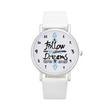 Follow Your Dreams Leather Watch