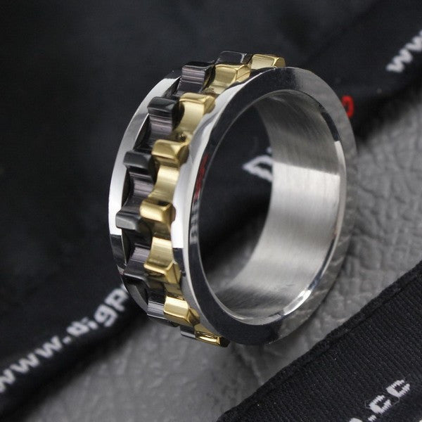 fidget ring gears Moveable Gear Fidget Ring – ESS6 Fashion