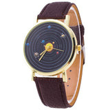 Galaxy Orbit Leather Watch
