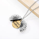 You Are My Sunshine Open Locket Sunflower Pendant (SUMMER SALE)