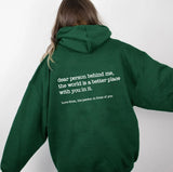 Dear Person Behind Me Hoodie With Kangaroo Pocket Pullover