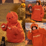 Premium Double-Faced Fleece Pumpkin Hoodie