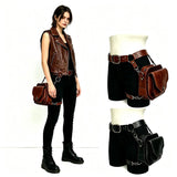 Medieval Leather Belt Pouch Bag