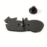 Cat Enamel Brooch Pin