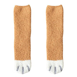 Fuzzy Cat Paw Socks