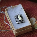 Cat Cameo Pendant Necklace