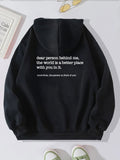 Dear Person Behind Me Hoodie With Kangaroo Pocket Pullover