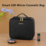 Makeup Organizer Bag With LED Mirror