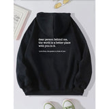 Dear Person Behind Me Hoodie With Kangaroo Pocket Pullover
