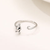 Crystal Zircon Cat Ring