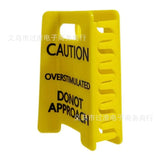 Overstimulated Caution Sign Hair Claw Clip