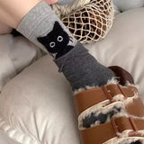 Peekaboo Cat Mid-Calf Socks