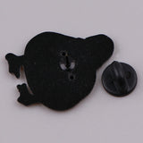 Shy Duck Enamel Pin