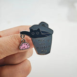 Hey You Dropped This Brain Brooches Pin