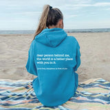 Dear Person Behind Me Hoodie With Kangaroo Pocket Pullover