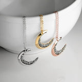 Celestial Crescent Moon Necklace