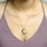 Celestial Crescent Moon Necklace