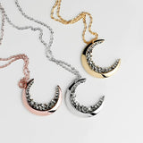 Celestial Crescent Moon Necklace