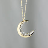 Celestial Crescent Moon Necklace