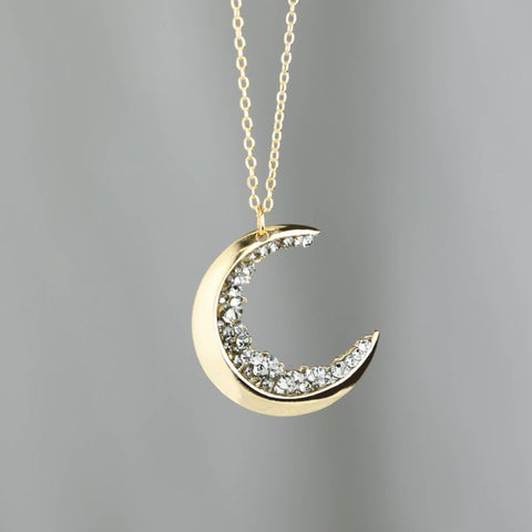 Celestial Crescent Moon Necklace