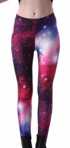 Women Galaxy Purple Space Edition Leggings