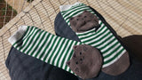 Quality Striped Pattern Cotton Cat Socks