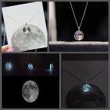 Glow In The Dark Moon Necklace