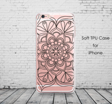 Colourful Floral Soft TPU iPhone Protection Cases