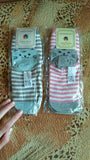 Quality Striped Pattern Cotton Cat Socks