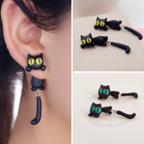 Hanging Cat Earrings