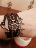 Infinity Love Charm Leather Bracelets