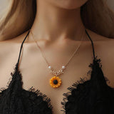 HELIANTHUS™ - SUNFLOWER PENDANT NECKLACE