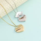 Photo Necklace With Heart Shaped Frame
