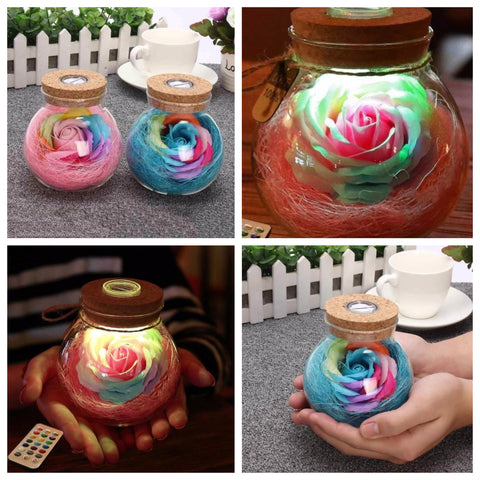 Rose Bloom™ - LED Bottle Lamp