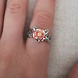 Rose Gold Plated Flower Ring