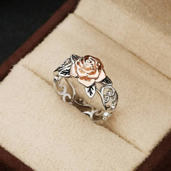 Rose Gold Plated Flower Ring