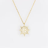 Sun Blue Moonstone Necklace
