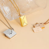 Love You Card Pendant Necklace