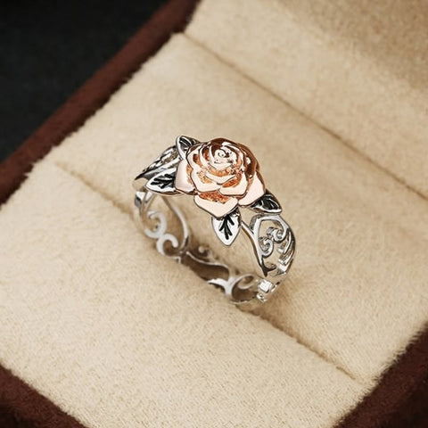 Rose Gold Plated Flower Ring